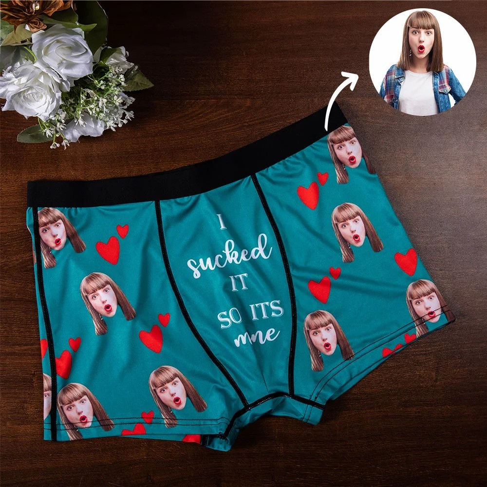 Personalised Boxers for Husband Custom Face Underwear Funny Anniversary Boyfriend Gift 