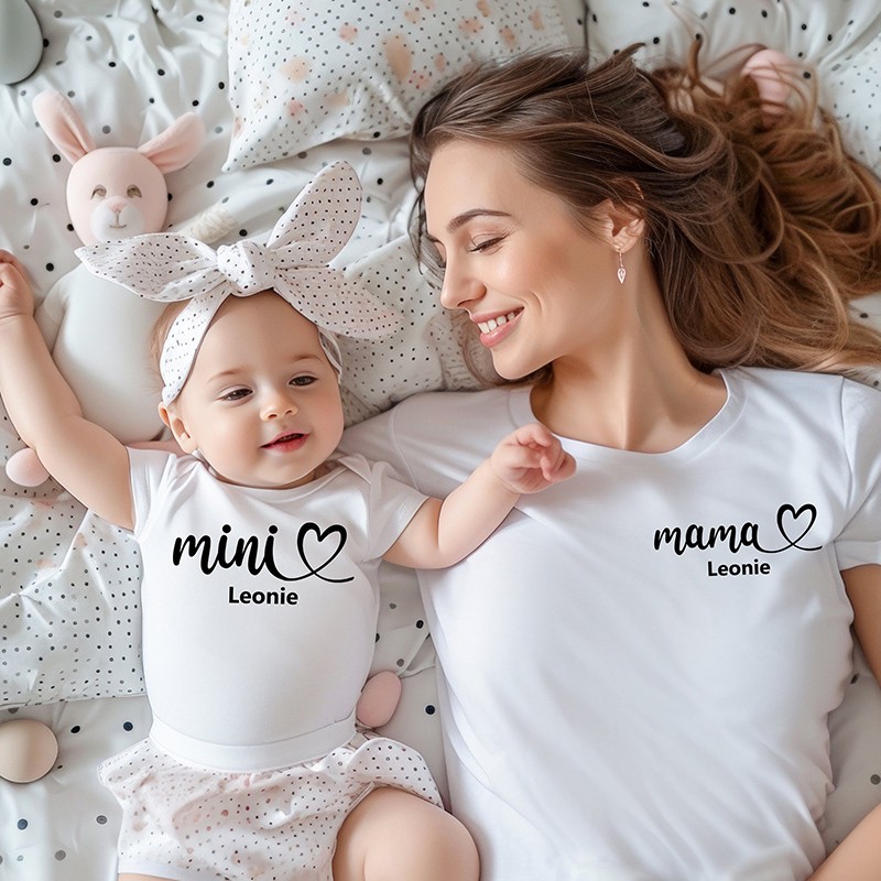 Personalised Mum Dad and Baby Matching Shirts Matching Shirt Baby Shower Shirts for New Mum and Dad