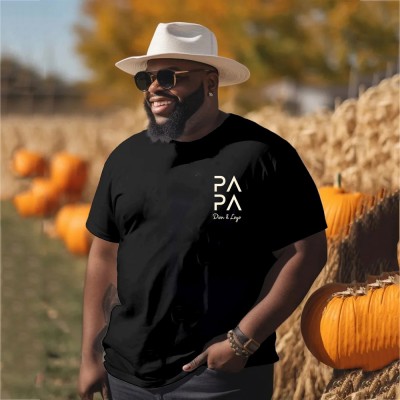 Personalised Plus Size T-shirt PAPA DAD Hoodie Sweatshirt with the Child's Names and EST Father's Day Gift