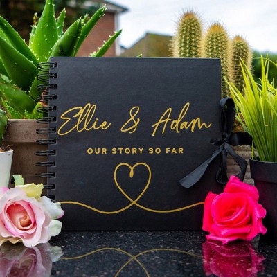 BEST SELLER❗❗Our Story So Far Personalised Scrapbook Valentine's Anniversary Photo Album Couple Gifts 