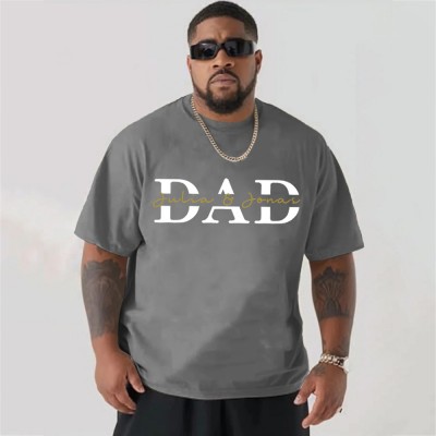 Personalised Plus Size DAD Sweatshirt Hoodie with Kid's Names Father's Day Gift Cool Dad Gift