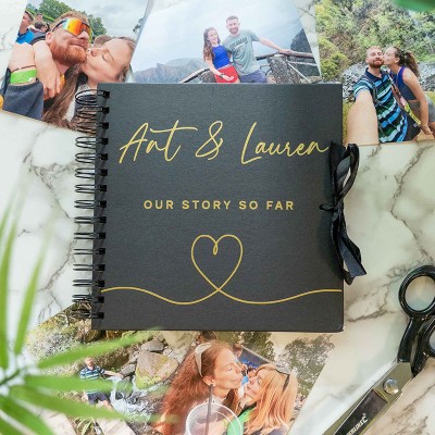 BEST SELLER❗❗Our Story So Far Personalised Scrapbook Valentine's Anniversary Photo Album Couple Gifts 