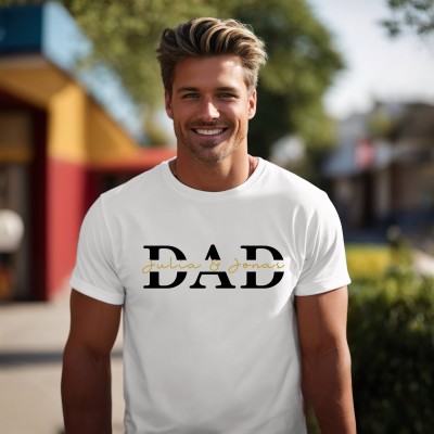 Personalised DAD Sweatshirt Hoodie with Kid's Names Father's Day Gift Cool Dad Gift