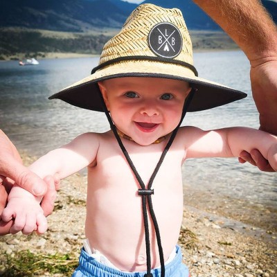 Personalised Leather Name Patch Straw Hat Sun Hat With Initials and Symbols Gift for Toddler Child Adult